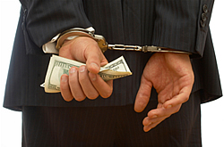 Businessman in Handcuffs